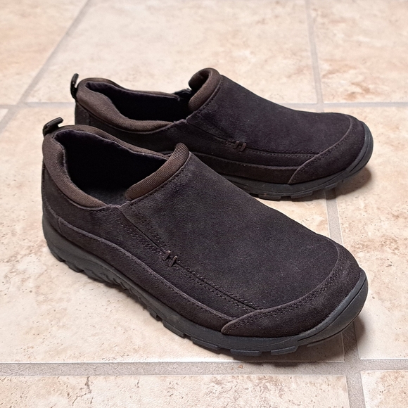 🤎Lands End Kids All Weather Slip On Shoe- Spice Brown, Size 3 - Picture 1 of 9